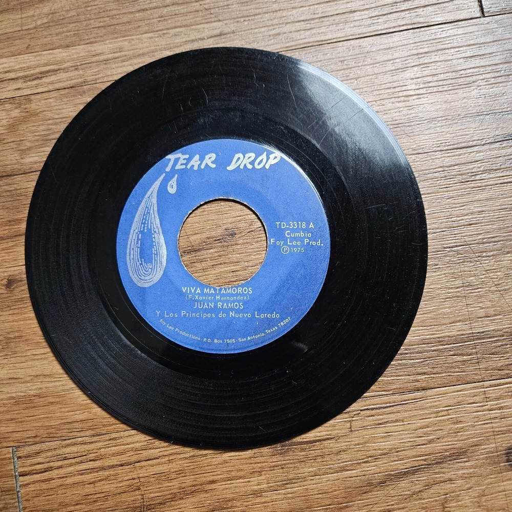 Juan Ramos - El Papelero / Viva Matamoros Tear Drop 1975 TD-3318 Latin VG+/VG+